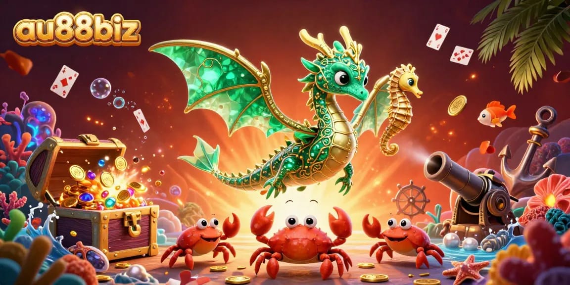Engage with thrilling adventures in gambling at au88biz featuring mythical sea characters.