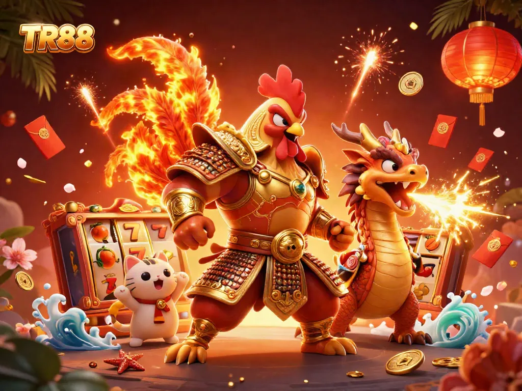 Play exciting winning games with TR88 and a dynamic scene of vibrant gambling elements.