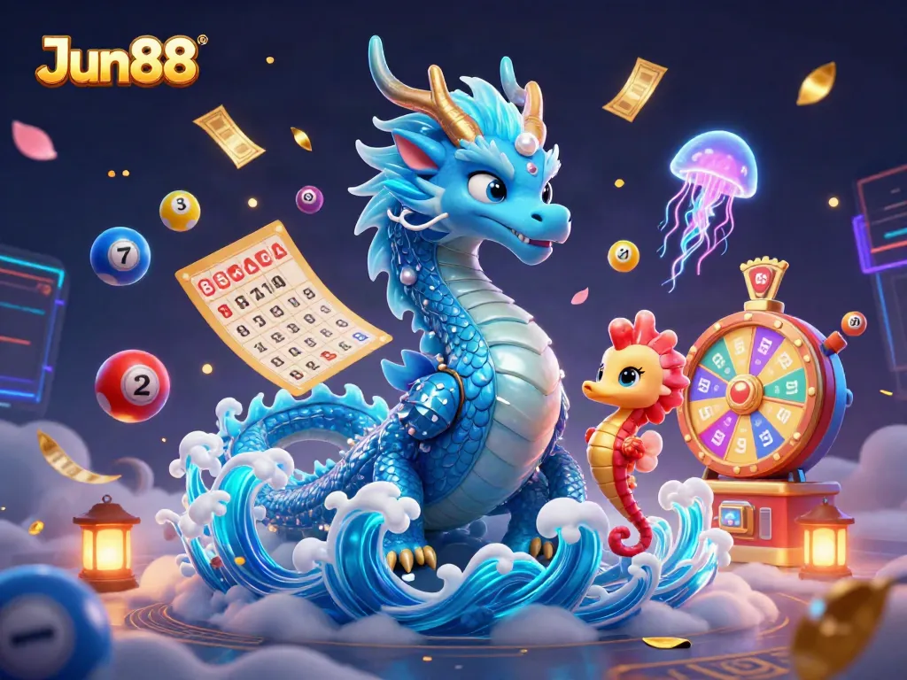 Engage with Jun88's captivating gaming world featuring dragons, knights, and exciting prizes!