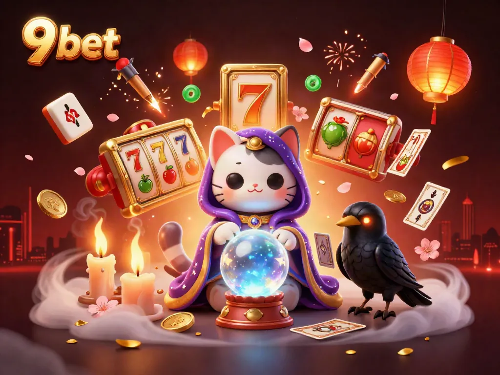 Engage in thrilling gameplay at 9 bet with a dynamic casino scene featuring rich 3D character art.