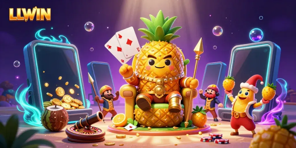Experience the vibrant world of LLWIN online gambling with colorful slot games and engaging characters.