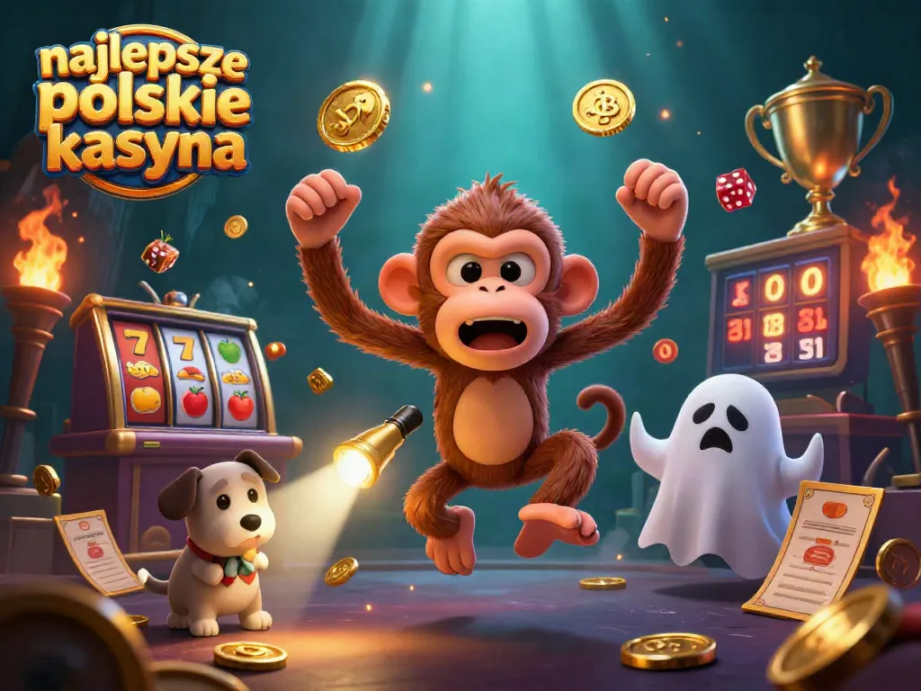 Engage with the best Polish casinos and spin the slots in a thrilling ghostly casino scene.
