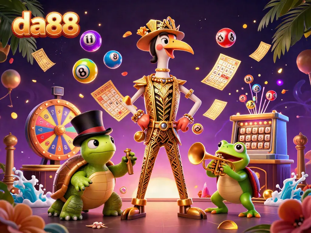 Experience thrilling gameplay at da88 with vibrant casino atmosphere featuring dynamic characters and elements.