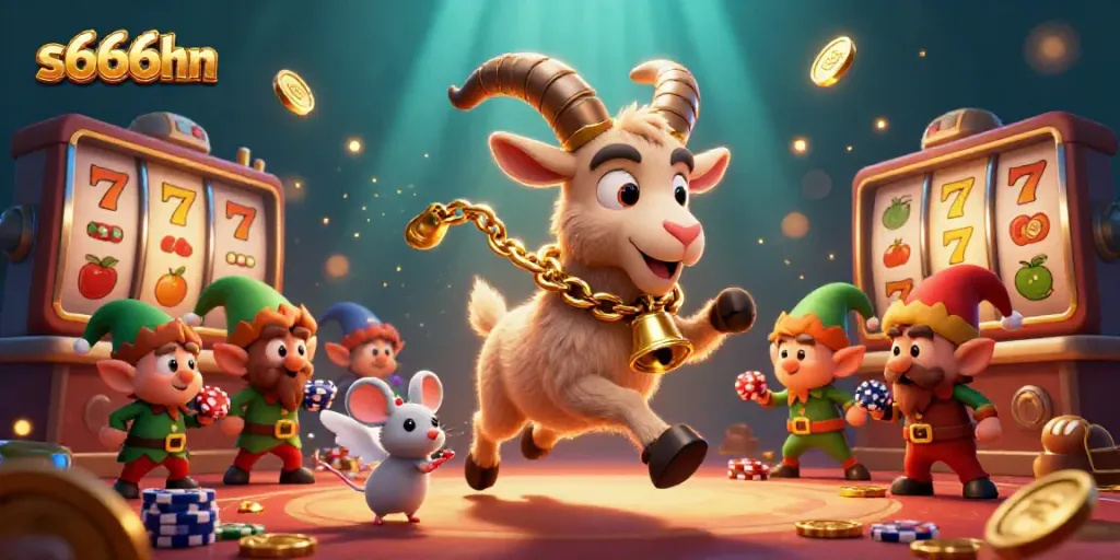 Experience thrilling gameplay with s666hn in an exciting 3D casino scene with captivating characters.
