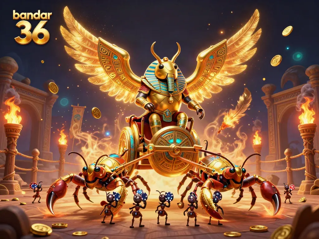 Bandar 36, petualangan judi slot dengan bingkai dadu dan karakter berkilau yang megah.