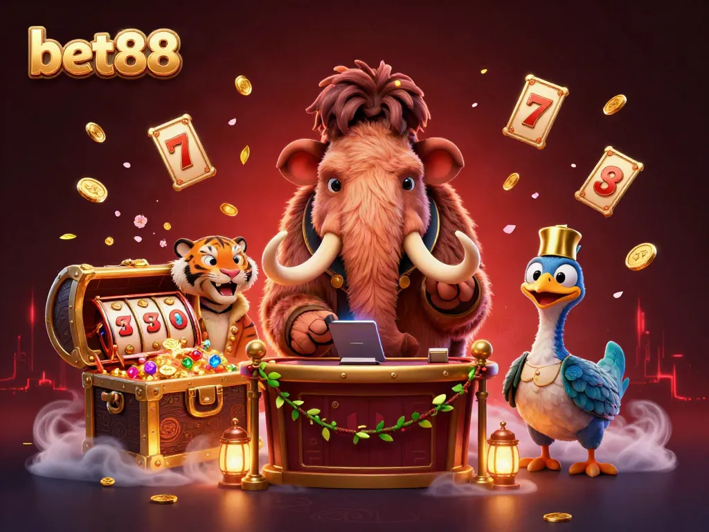 Experience thrilling bet88 gameplay with VIP characters and dynamic casino elements in a vibrant 3D scene.