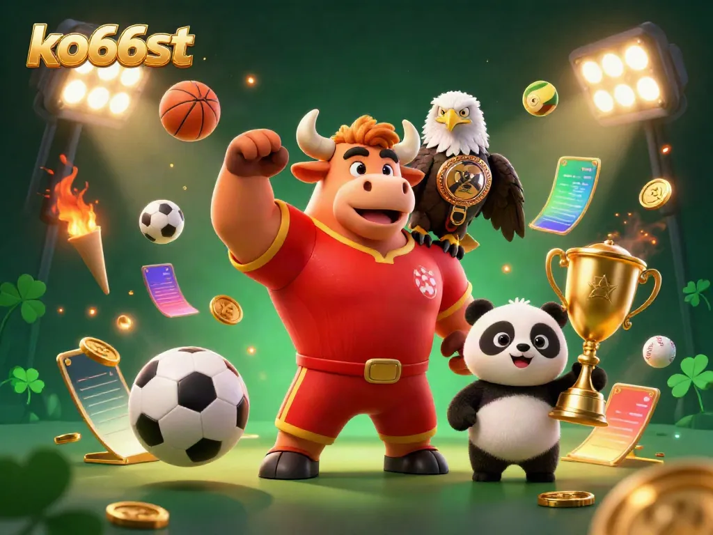 Experience the thrill of winning with ko66st, featuring dynamic casino characters and sports elements.