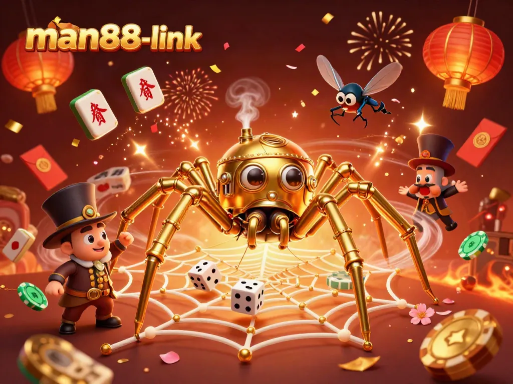 Experience thrilling wins at man88-link with a vibrant steampunk casino illustration showcasing rich elements and excitement.