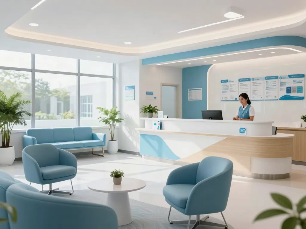 Toto togel scene in a health clinic showing expert patient care services and compassionate doctor consultation.
