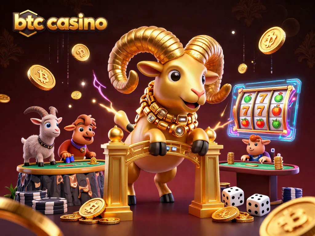 Engage with the btc casino scene showcasing dynamic elements and cartoon characters in action.