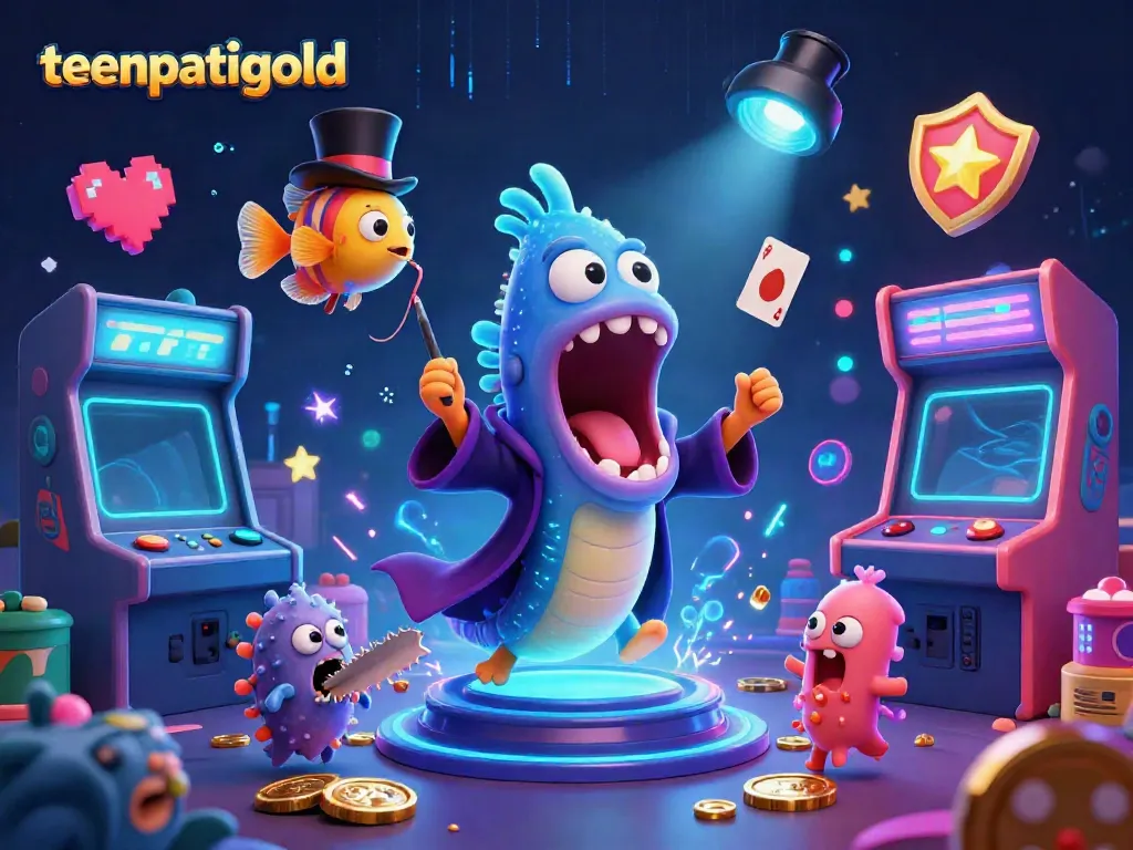 Experience Teen Patti Gold action with captivating gaming elements in this thrilling underwater scene.